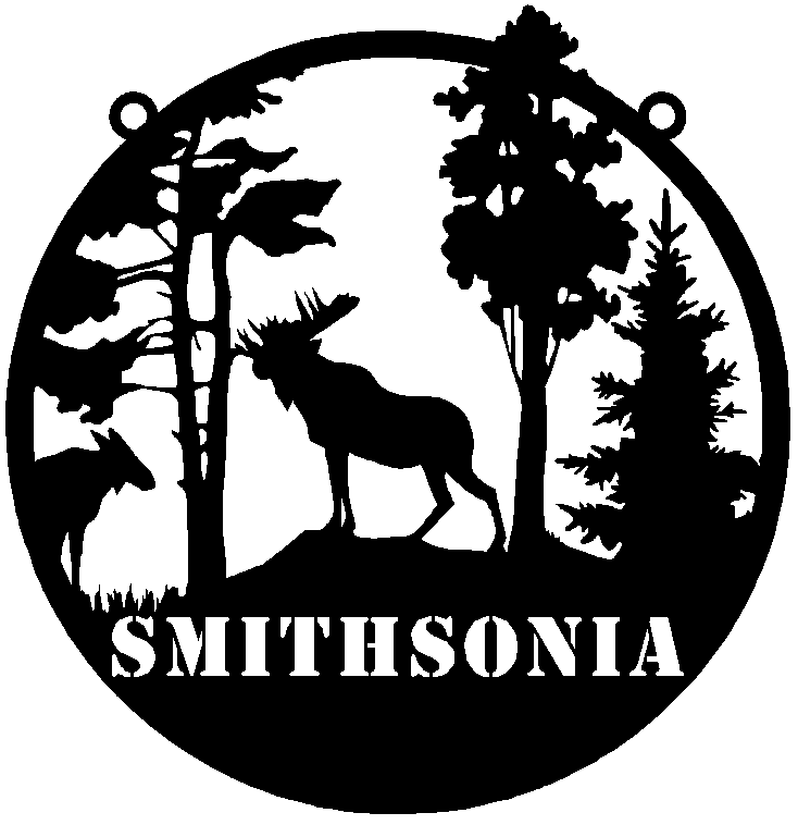 Personalized Round Moose Sign image 0