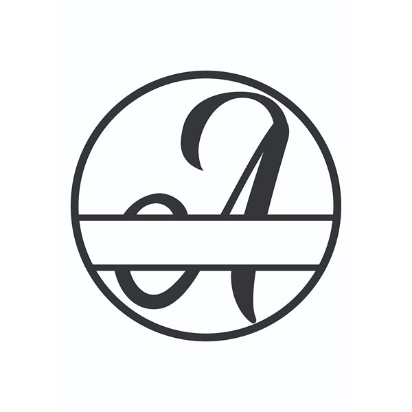 Personalized "A" Split Circle Monogram image 0