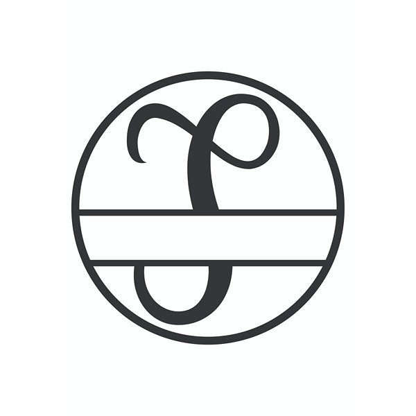 Personalized "S" Split Circle Monogram image 0