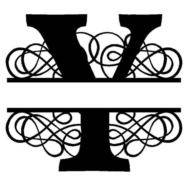 Personalized "Y" Split Monogram image 3