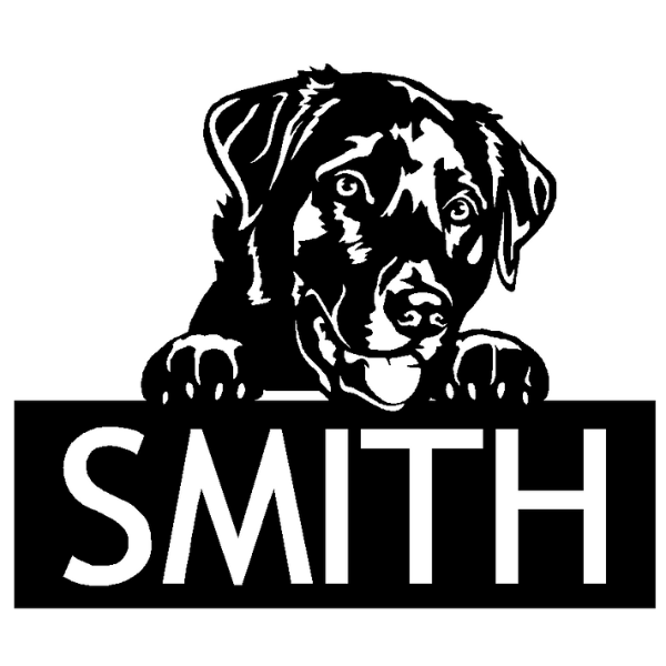 Labrador Family Name Sign image 0