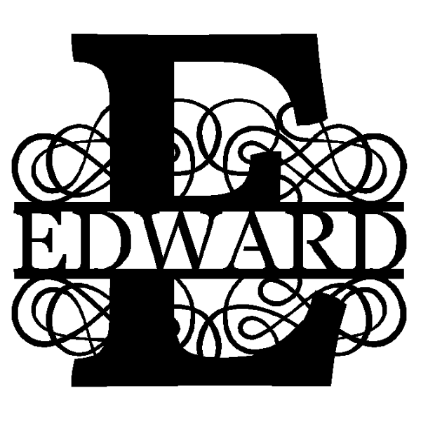 Personalized "E" Split Monogram image 0