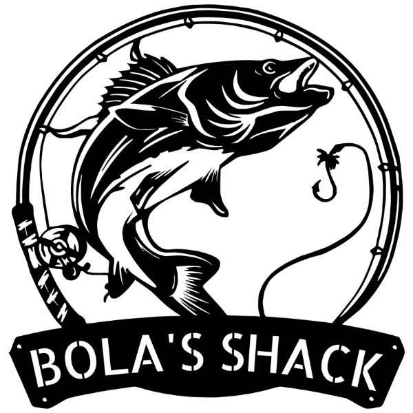 Walleye Chasing Hook With Name image 0