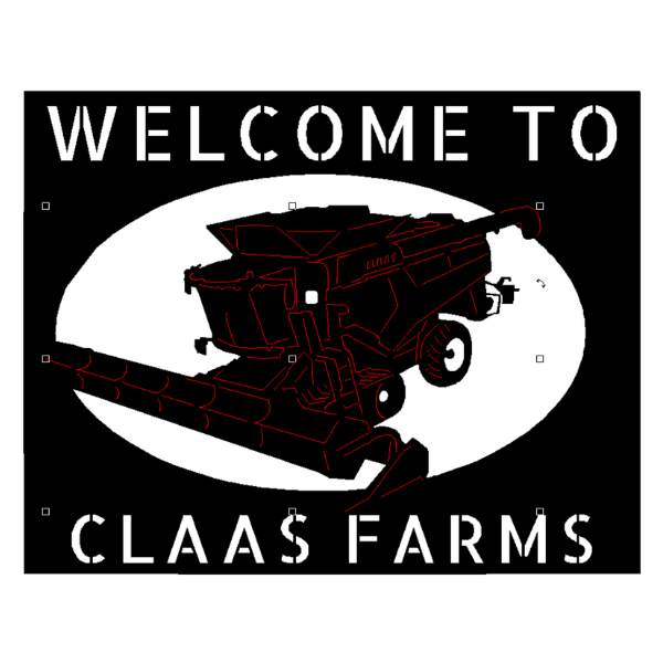 Claas Combine Farm Sign image 0