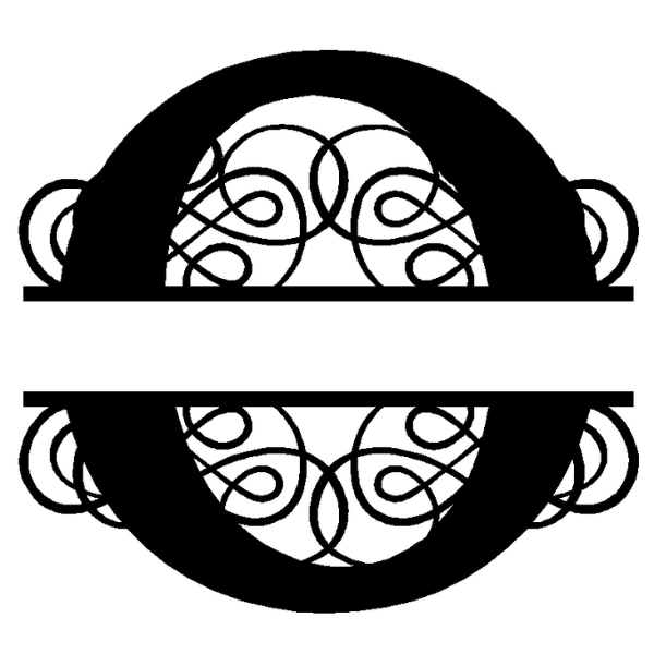Personalized "O" Split Monogram image 3