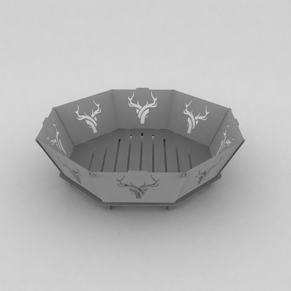 Large Octagon Steel Fire Pit