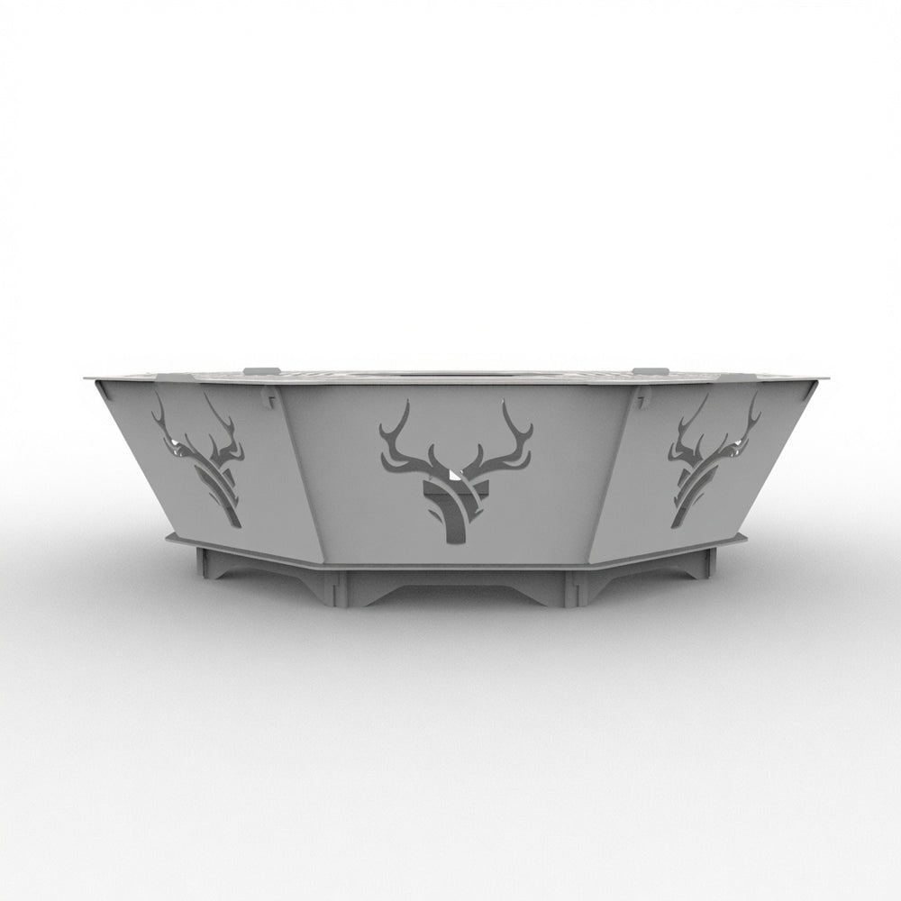 Large Octagon Steel Fire Pit