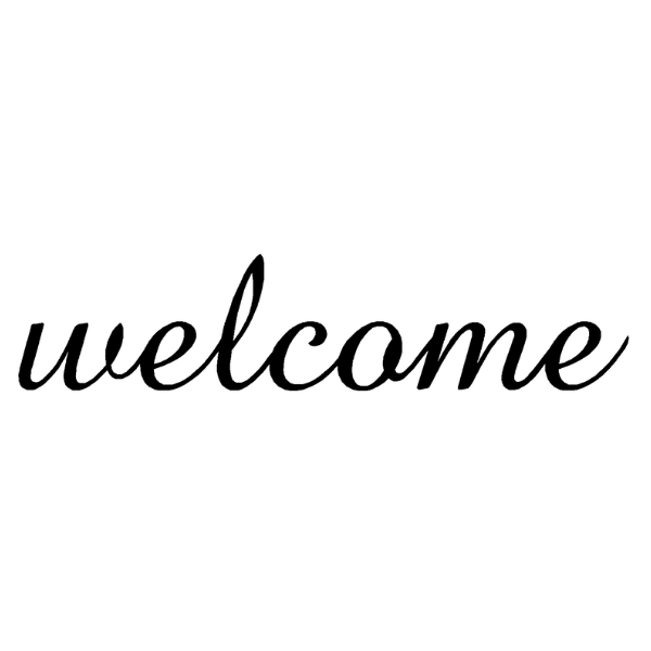 Welcome Amaze Script - Lower Case W, 24 inches image