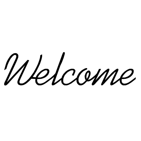 Welcome Kauf Script - Upper Case W, 18 inches image