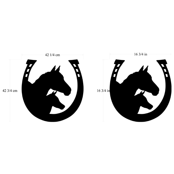 Horseshoe Silhouette Wall Décor image 2