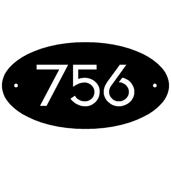 Oval Address 17 x 9 image 0