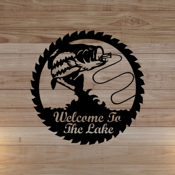 Welcome to the Lake, Hooked Fish 24" image 1