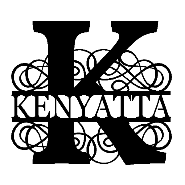 Personalized "K" Split Monogram image 0