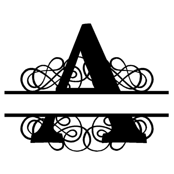 Personalized "A" Split Monogram image 0