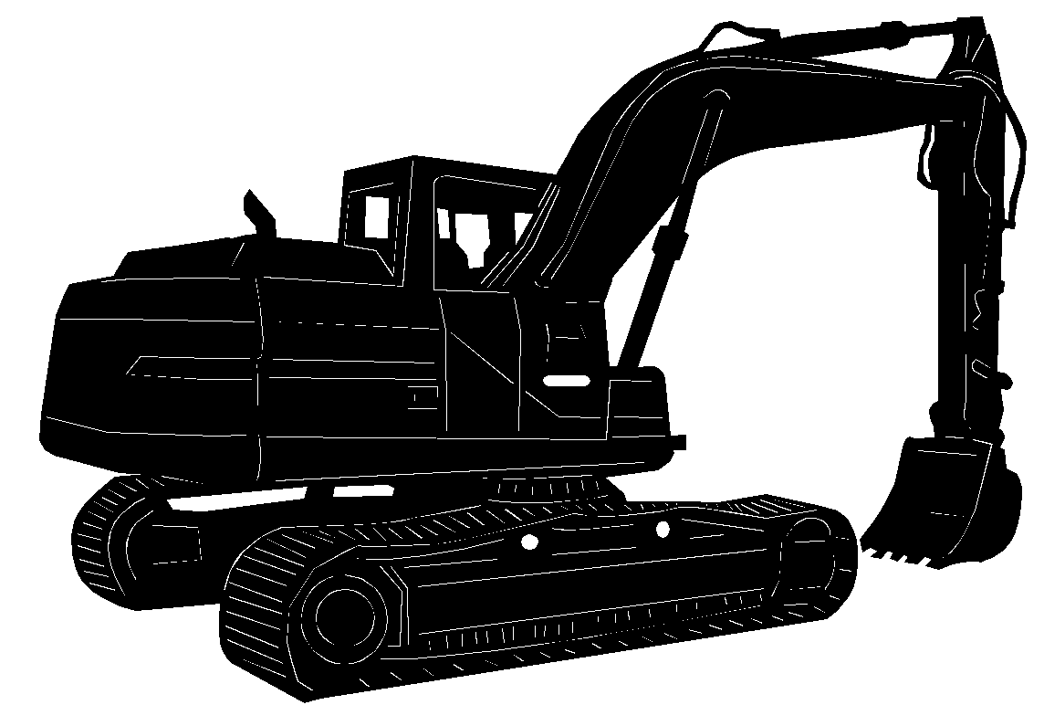 36" Excavator Wall Decor image 0