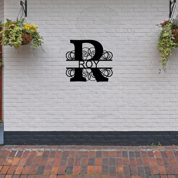 Personalized "R" Split Monogram image 1