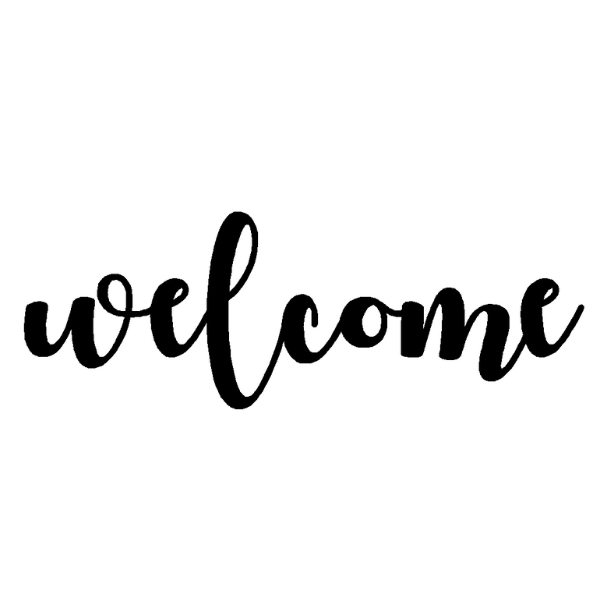 Welcome Autumn in November - Lower Case W, 18 inches image