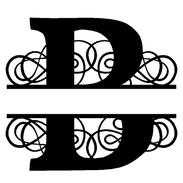 Personalized "B" Split Monogram image 0