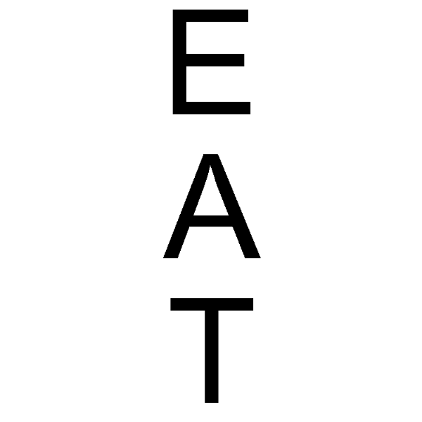 EAT - 8 inches tall, Arial image