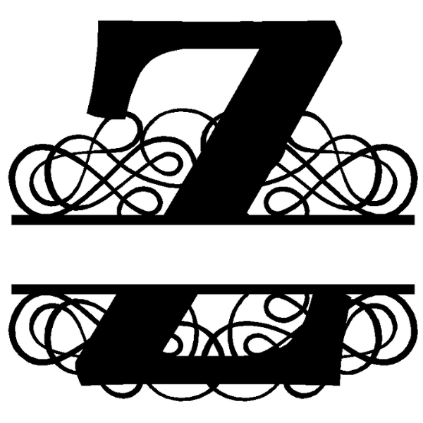 Personalized "Z" Split Monogram image 3
