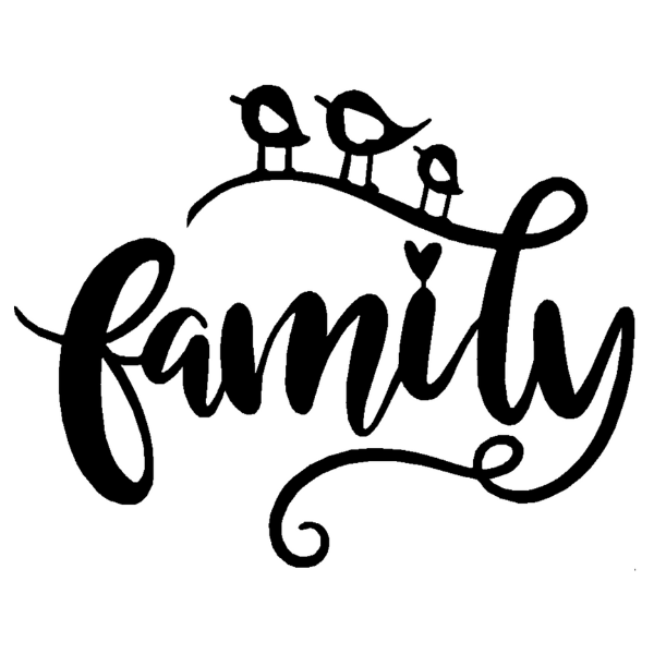 Family sign with Birds image 1