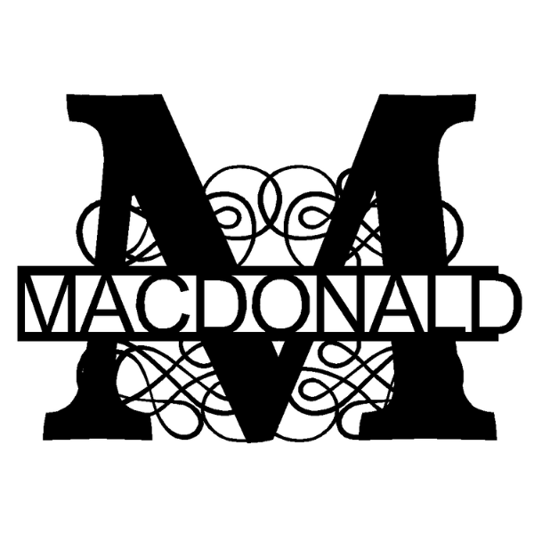 Personalized "M" Split Monogram image 0