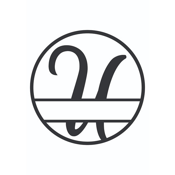 Personalized "U" Split Circle Monogram image 0