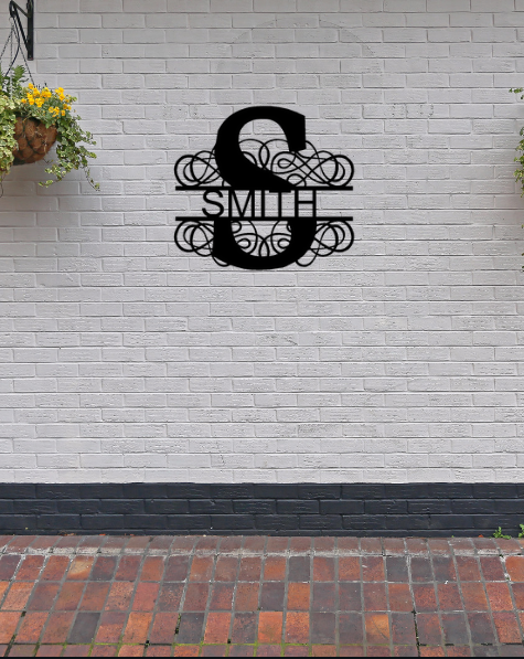 Personalized "S" Split Monogram image 1