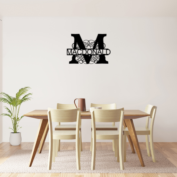 Personalized "M" Split Monogram image 1