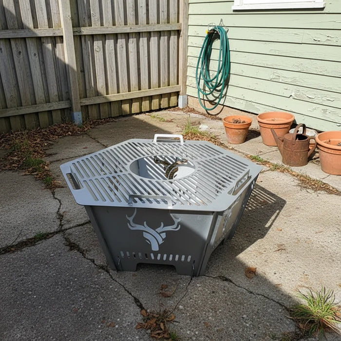 Pentagon Metal Fire Pit