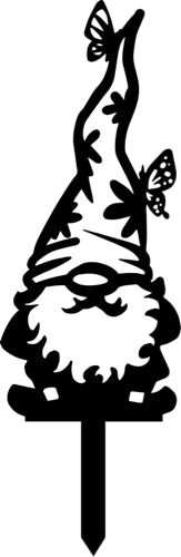 Metal Garden Gnome Yard Stake