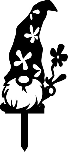 Metal Garden Gnome Yard Stake