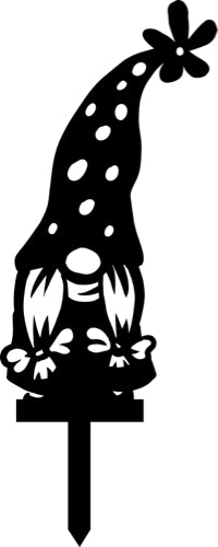 Metal Garden Gnome Yard Stake