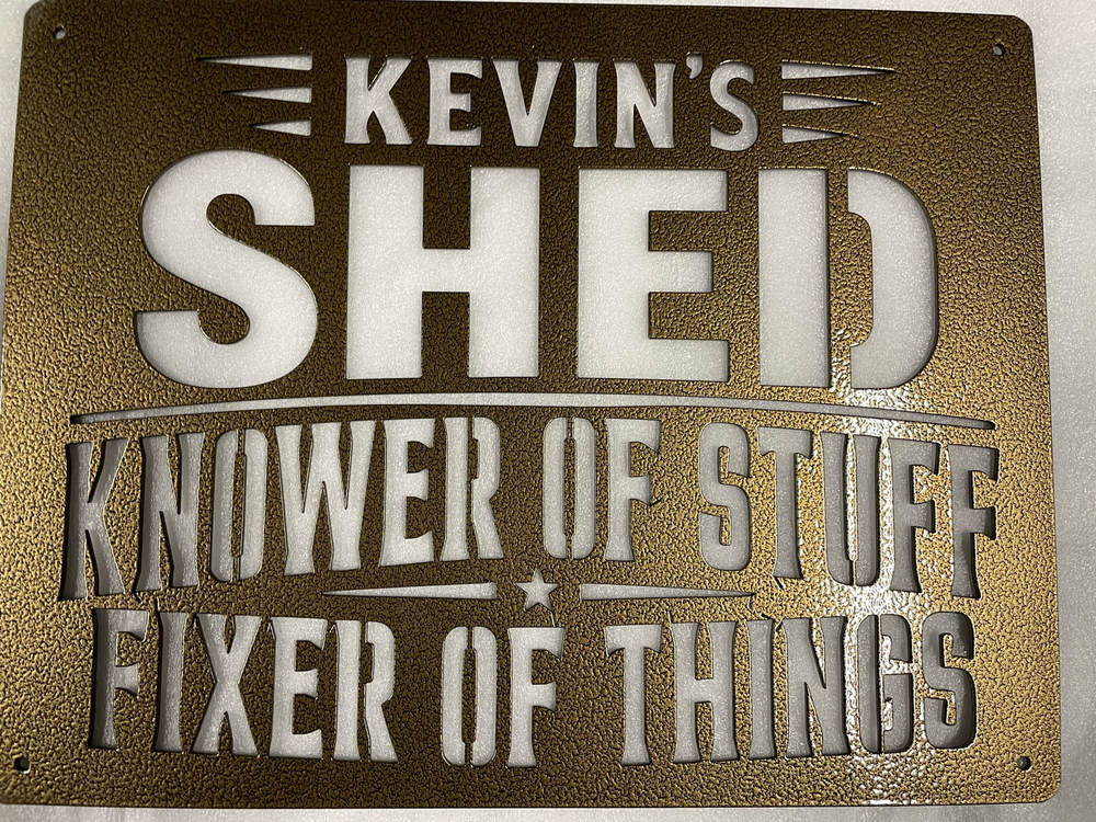 Custom metal sign made by Bear Country Metalworks, photo 9