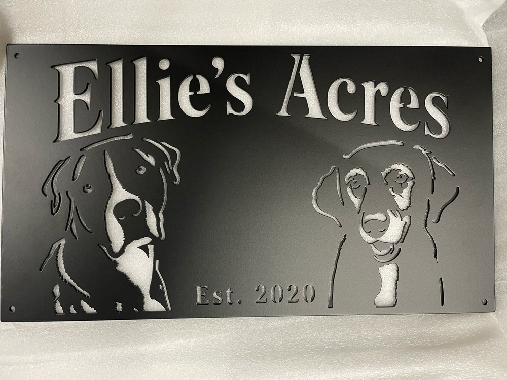 Custom metal sign made by Bear Country Metalworks, photo 26