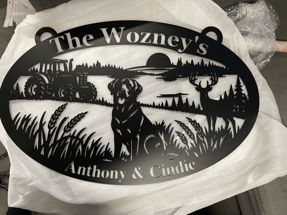 Custom metal sign made by Bear Country Metalworks, photo 52
