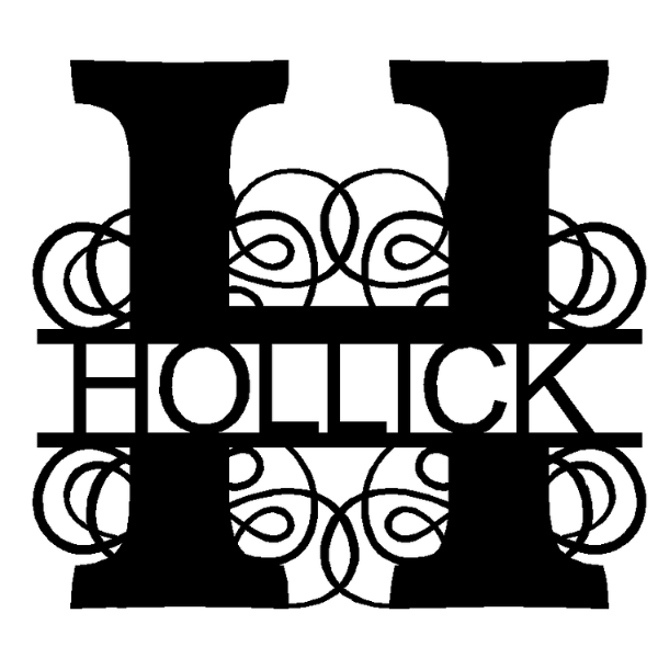 Personalized "H" Split Monogram image 0