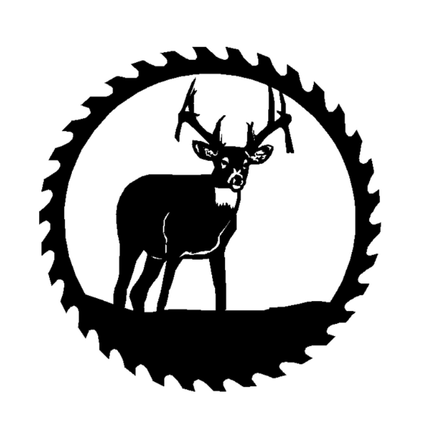 Simple Circular Sawblades Group 1 - 20 inches, Deer Right image