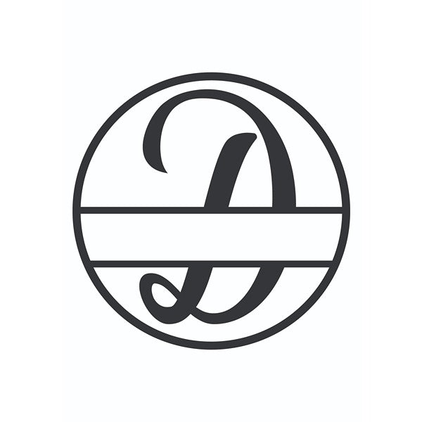 Personalized "D" Split Circle Monogram image 0