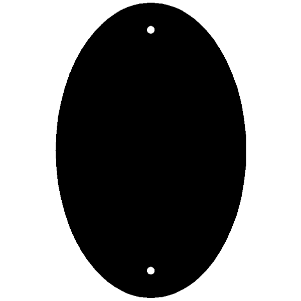 Oval Address 17 x 9 Vertical (2 digits) image 2