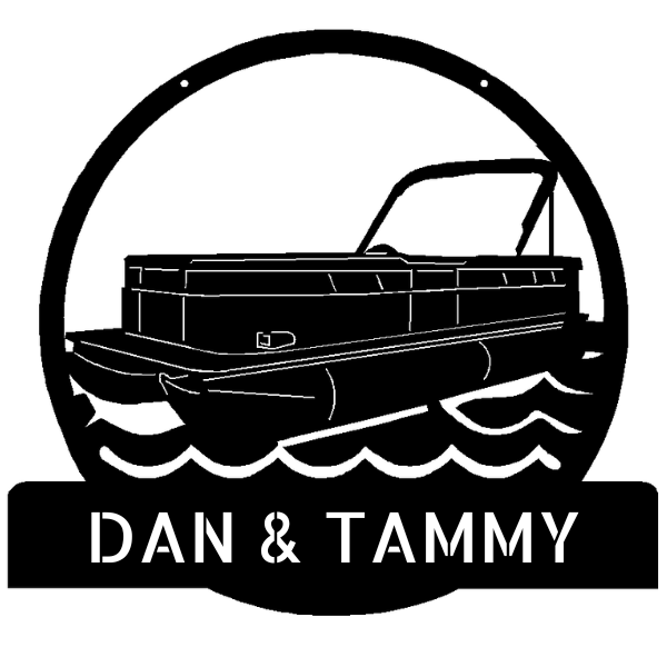 Pontoon Boat With Name image 0