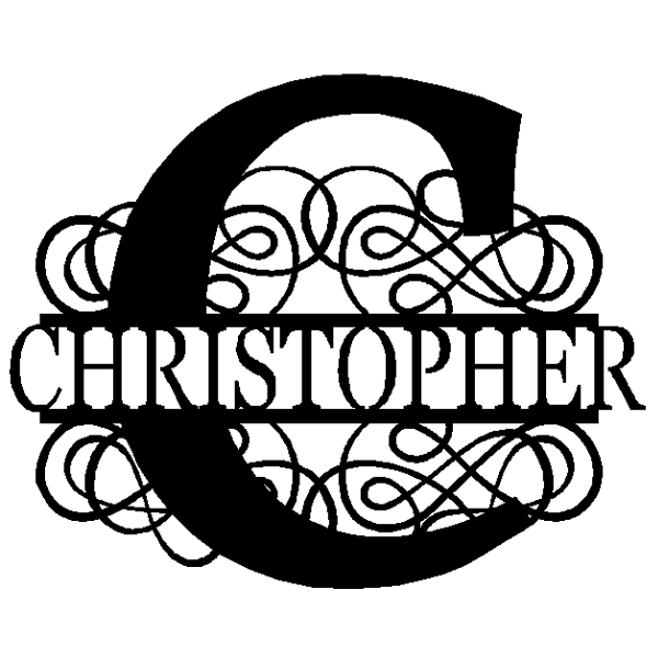 Personalized "C" Split Monogram image 0