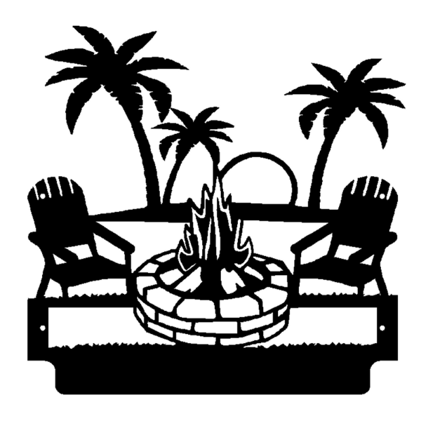 Beach Chairs with Palm Trees image 2