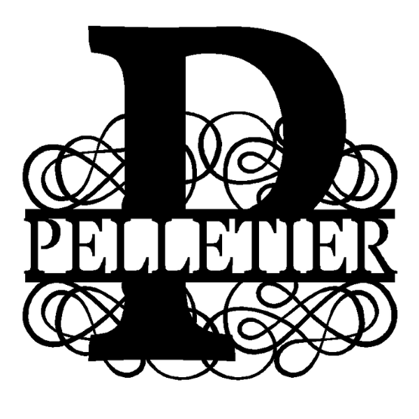 Personalized "P" Split Monogram image 0