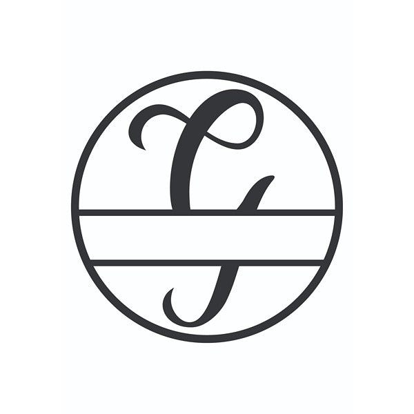 Personalized "G" Split Circle Monogram image 1