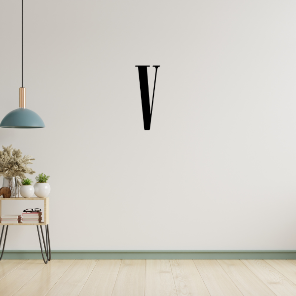 Family Name Letter Onyx Font 12" - V image