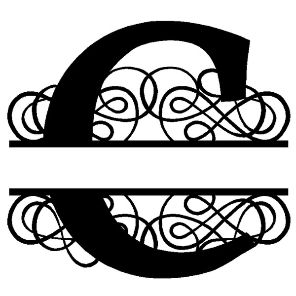 Personalized "C" Split Monogram image 3