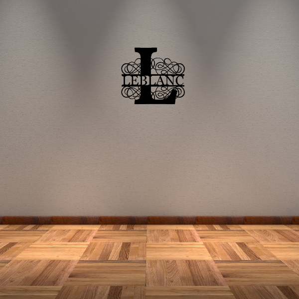 Personalized "L" Split Monogram image 1