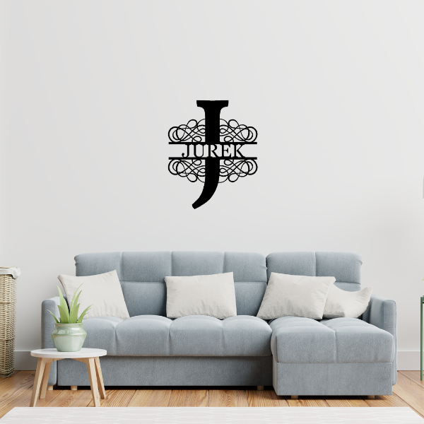 Personalized "J" Split Monogram image 1