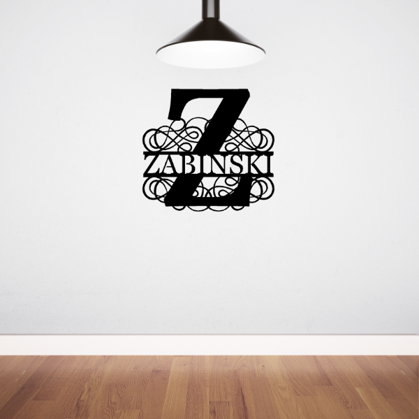 Personalized "Z" Split Monogram image 1